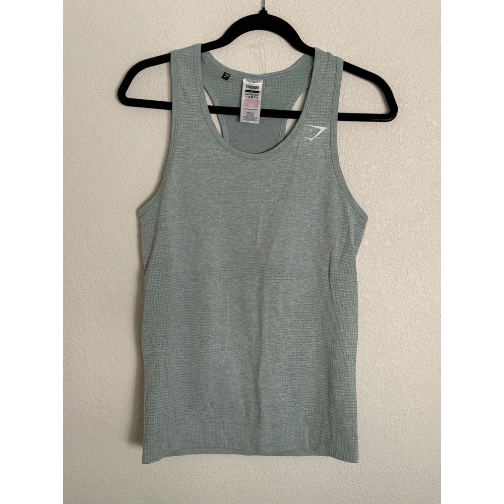 Gymshark Vital Seamless 2.0 Tank Top Sage Green Marl Racerback XL